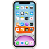 Protectie pentru spate, material silicon, pentru iPhone 11, culoare White