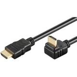 TECHLY Cablu monitor HDMI-HDMI M/M 1.4 Ethernet unghiular ecranat 5m negru