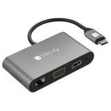 USB-C multiport adaptor-> HDMI/VGA/RJ45/2x USB-A/USB-C PD/MicroSD/SD