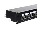 104-07, 19inch, 24ports, Cat.6 FTP LSA, With shelf