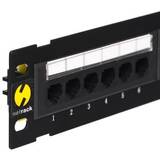 104-15, wall-mount 10inch, 12ports, Cat.6 UTP LSA, with bracket