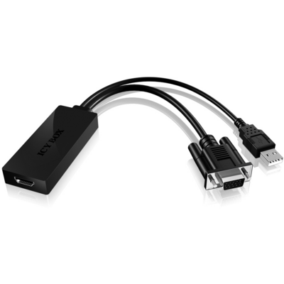 Adaptor Raidsonic ICY BOX IB-AC512 VGA + Audio to HDMI Adapter