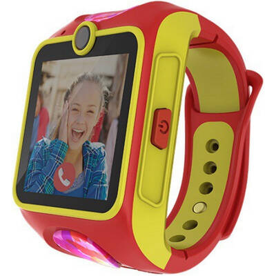 Smartwatch MyKi Junior 3G, cu apel video, urmarire si localizare GPS/GSM pentru copii, culoare rosu