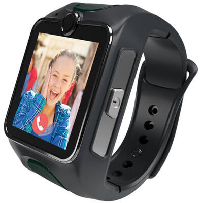 Smartwatch MyKi Junior Special Edition, cu apel video, urmarire si localizare GPS/GSM pentru copii, culoare gri