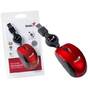 Mouse GENIUS USB optic, 1200dpi, 3 butoane, 1 rotita scroll, ruby, cablu retractabil