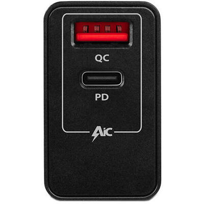 AXAGON Incarcator retea Dual USB 5V 3A + 1x Quick Charge3.0, 22W, Negru
