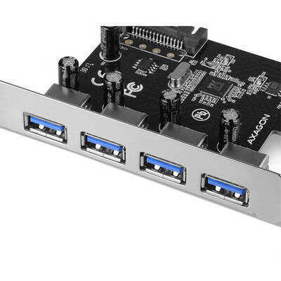 Adaptor AXAGON PCI-Express Adapter PCEU-430VL, 4x USB 3.2 Gen1