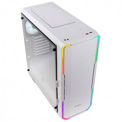 Carcasa PC BITFENIX Enso RGB MiddleTower, Tempered Glass, White