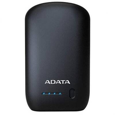 ADATA 10050mAh, 2 x USB, 4 x LED pt. status baterie, P10050V 10.050 mAh, total 2.4A, lanterna LED, black "AP10050V-DUSB-CBK"