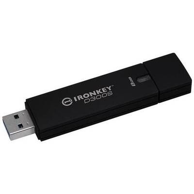 Memorie USB Kingston IronKey D300S 8GB USB 3.0 Black