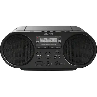 Mini-Sistem Audio Sony ZSPS50, CD Player, tuner FM, 2x2W, USB, Negru