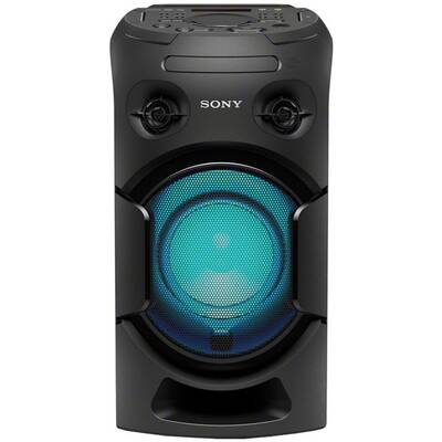 Sony High Power MHC-V21D, Hi-Fi, Wireless Party Chain, Party music, Bluetooth, NFC, USB, DVD, Negru