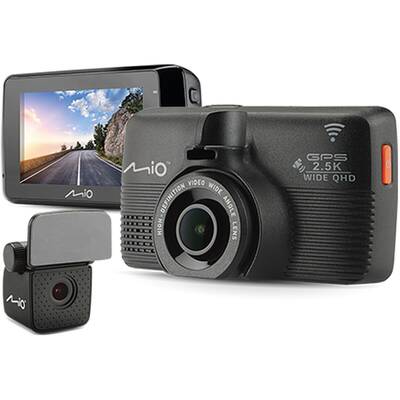 Camera Auto MIO MiVue798, QHD, ecran de 2.7”, unghi de 150 grade fata/140 grade spate, senzor G cu 3 axe, Wi-Fi, GPS încorporat, negru