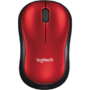Mouse LOGITECH M185, USB Wireless, Red-Black