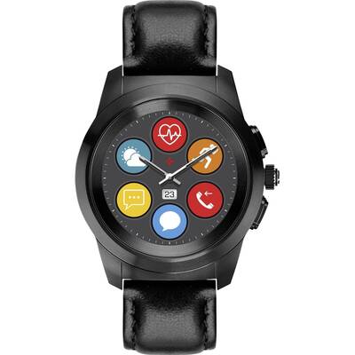 Smartwatch Mykronoz ZeTime Premium Regular 44mm, Leather, Brushed Black