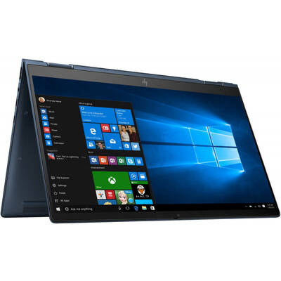 Laptop HP 13.3'' Elite Dragonfly, FHD IPS Touch, Procesor Intel Core i7-8665U (8M Cache, up to 4.80 GHz), 16GB, 512GB SSD, GMA UHD 620, Win 10 Pro, Blue
