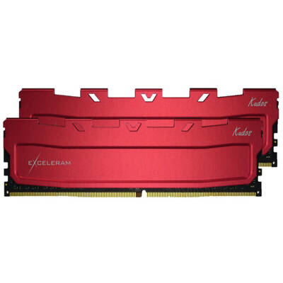Memorie RAM EXCELERAM Red Kudos 16GB DDR4 3200MHz CL16 1.35v Dual Channel Kit