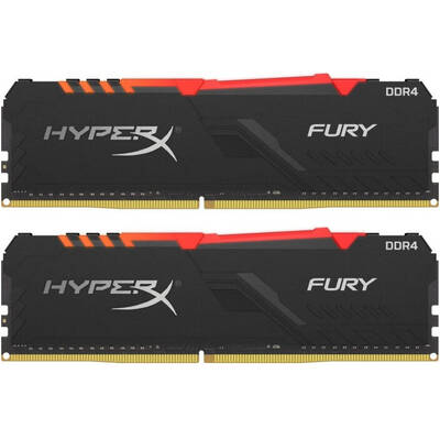 Memorie RAM HyperX Fury RGB 16GB DDR4 3733MHz CL19 Dual Channel Kit
