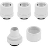 Hydro X Series XF Compression 10/13mm (3/8 / 1/2") ID/OD Fitting Four Pack - White"