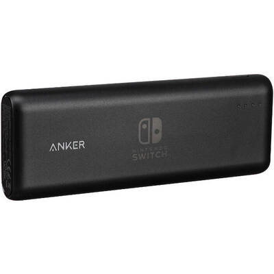 Anker PowerCore Speed Nintendo Switch Edition, 20100 mAh, 1x USB, 1x USB-C, Black, Power Delivery