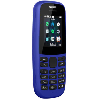 Telefon Mobil NOKIA 105 Dual SIM (2019) Blue