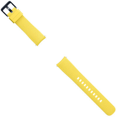 Silicone Strap 20 mm, Yellow pentru Samsung Galaxy Watch, 42 mm