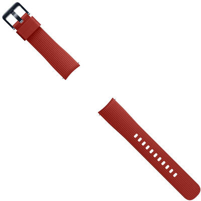 Silicone Strap 20 mm, Red pentru Samsung Galaxy Watch, 42 mm