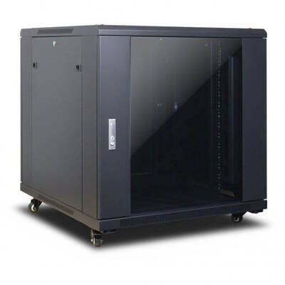Cabinet metalic Inter-Tech SNB-8815 15U stand alone 800 x 800, glass door