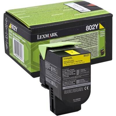 Toner imprimanta Lexmark 80C20Y0 Yellow