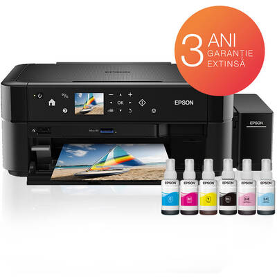 Imprimanta multifunctionala Epson L850, InkJet CISS, Color, Format A4, Scanner