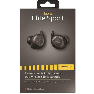 Casti Bluetooth Jabra Elite Sport, Black