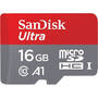 Card de Memorie SanDisk Micro SDHC Ultra 16GB UHS-I Class 10 A1 98 MB/s + Adaptor SD