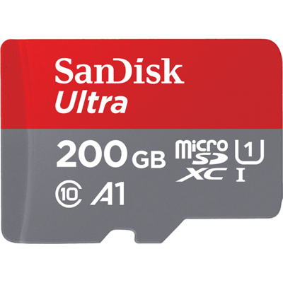 Card de Memorie SanDisk Ultra Android microSDXC 200GB UHS-I Clasa 10 100 MB/s + Adaptor SD