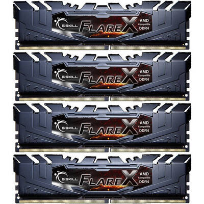 Memorie RAM G.Skill Flare X (for AMD) 32GB DDR4 3200 MHz CL14 1.35v Quad Channel Kit