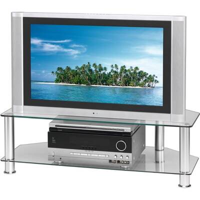 Suport TV / Monitor HAMA TV si 2 rafturi, 1000 mm, 23 - 42 inch, argintiu