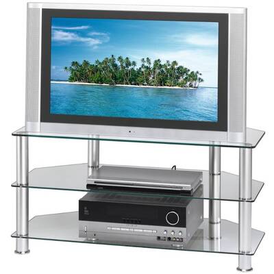 Suport TV / Monitor HAMA TV si 3 rafturi, 1000 mm, 23 - 42 inch, argintiu