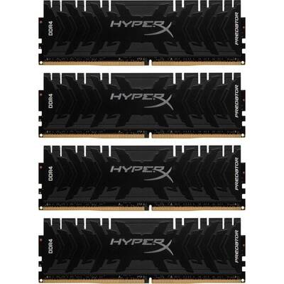 Memorie RAM HyperX Predator Black 64GB DDR4 3200MHz CL16 Quad Channel Kit