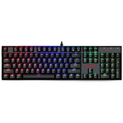 Tastatura Redragon Gaming Mitra RGB Black Mecanica