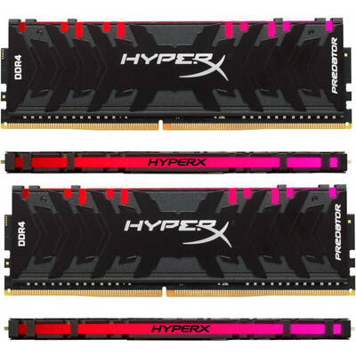 Memorie RAM HyperX Predator RGB 64GB DDR4 3200MHz CL16 Quad Channel Kit