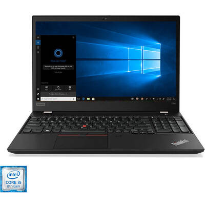 Laptop Lenovo 15.6'' ThinkPad T590, FHD IPS, Procesor Intel Core i5-8265U (6M Cache, up to 3.90 GHz), 8GB DDR4, 512GB SSD, GMA UHD 620, Win 10 Pro, Black