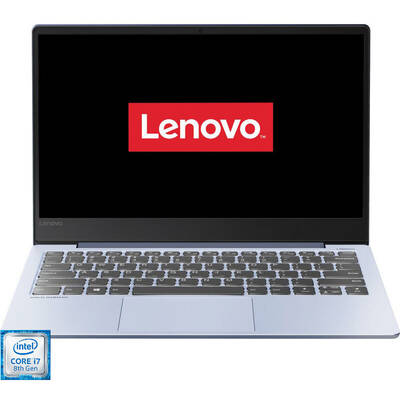 Ultrabook Lenovo 13.3'' IdeaPad S530, FHD IPS, Procesor Intel Core i7-8565U (8M Cache, up to 4.60 GHz), 16GB, 512GB SSD, GeForce MX150 2GB, FreeDos, Liquid Blue