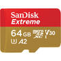 Card de Memorie SanDisk Micro SDXC Extreme 64GB UHS-I U3 V30 Class 10 160 MB/s + Adaptor SD Mobile