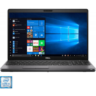 Laptop Dell 15.6'' Latitude 5500 (seria 5000), FHD, Procesor Intel Core i5-8365U (6M Cache, up to 4.10 GHz), 16GB DDR4, 256GB SSD, GMA UHD 620, Win 10 Pro, Black, 3Yr On-site