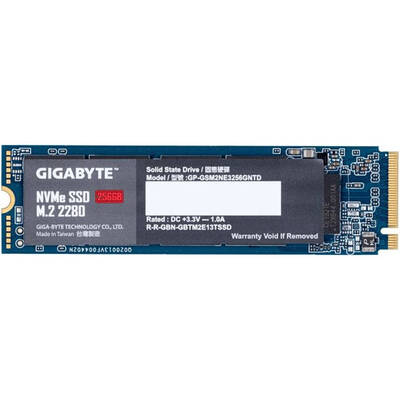 SSD GIGABYTE 256GB PCI Express 3.0 x4 M.2 2280