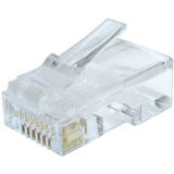 Accesoriu Retea Gembird LAN modular plug 8P8C for solid CAT6 LAN cable, 30U'' ( 100 buc.)