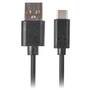 Lanberg cable USB-C(M)->A(M) 2.0 QC 3.0 1m Black