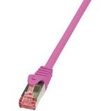 Accesoriu Retea LOGILINK - Patchcord Cablu Cat.6 S/FTP PIMF PrimeLine 5,00m, roz