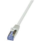 Accesoriu Retea Logilink Patchcord Cablu Cat.6A 10G S/FTP PIMF PrimeLine 2m gri