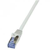 Accesoriu Retea Logilink Patchcord Cablu Cat.6A 10G S/FTP PIMF PrimeLine 10m gri