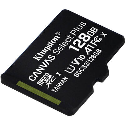 Card de Memorie Kingston Micro SDXC Canvas Select Plus 100R, 128GB, Clasa 10, UHS-I